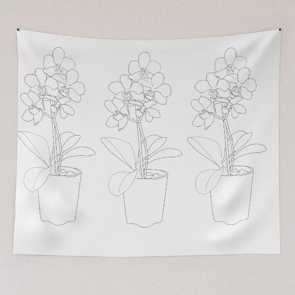 Item preview, three orchids in a row designed and sold by laaaineey.