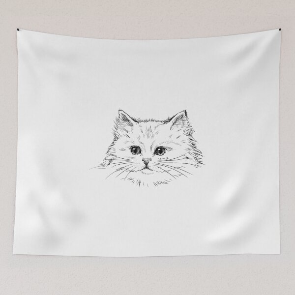 Item preview, Hand drawn cats head  designed and sold by josieburden.
