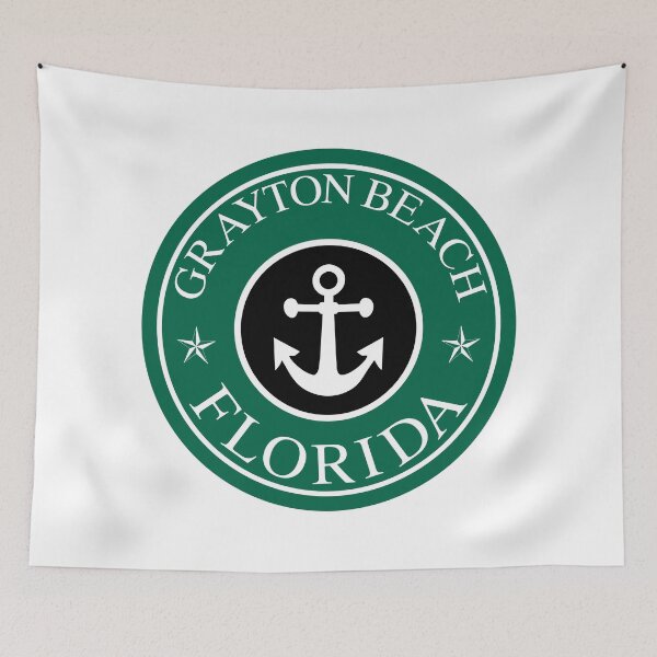 Item preview, GRAYTON BEACH FLORIDA 30A ROUND ANCHOR NAUTICAL STAR WALTON COUNTY designed and sold by DESTINATIONS DECAL.