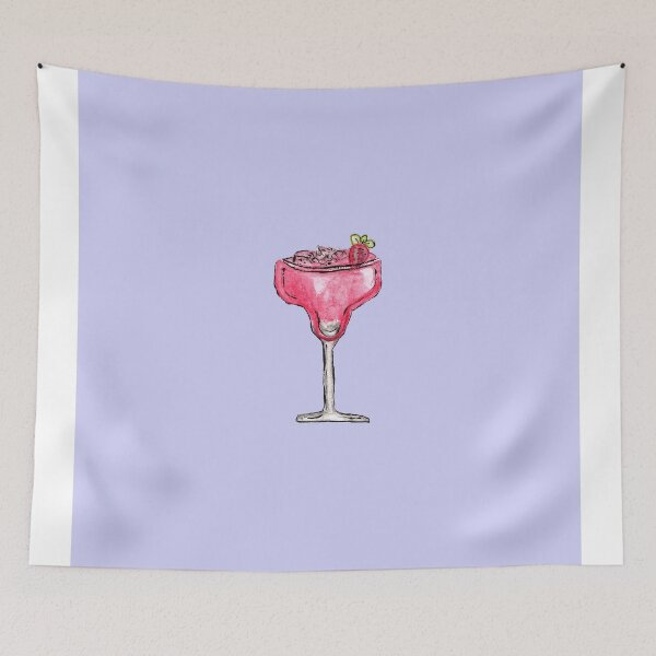 Item preview, Cocktail Strawberry Daiquiri Red Watercolor Paint designed and sold by Blkstrawberry.