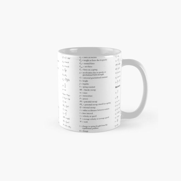 Physical Setting/Physics, Reference Tables - 2006 Edition, Page 6 Classic Mug