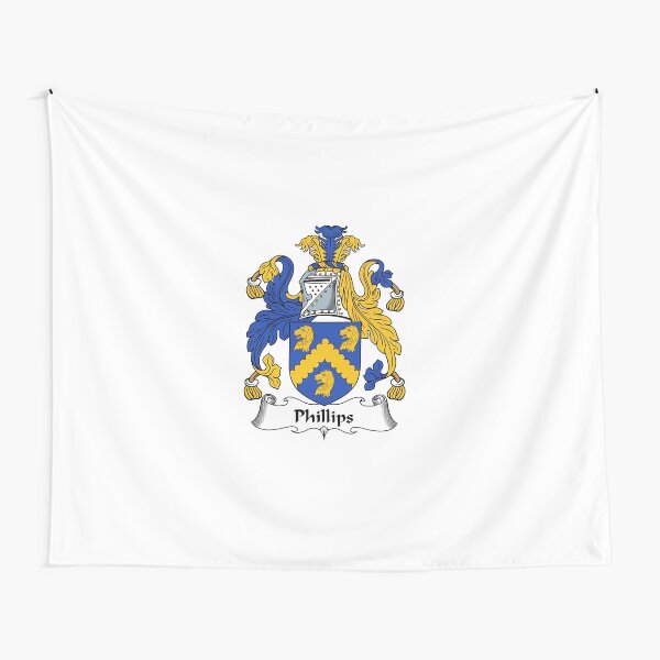 "Phillips Coat of Arms / Phillips Family Crest" Tapestry for Sale by
