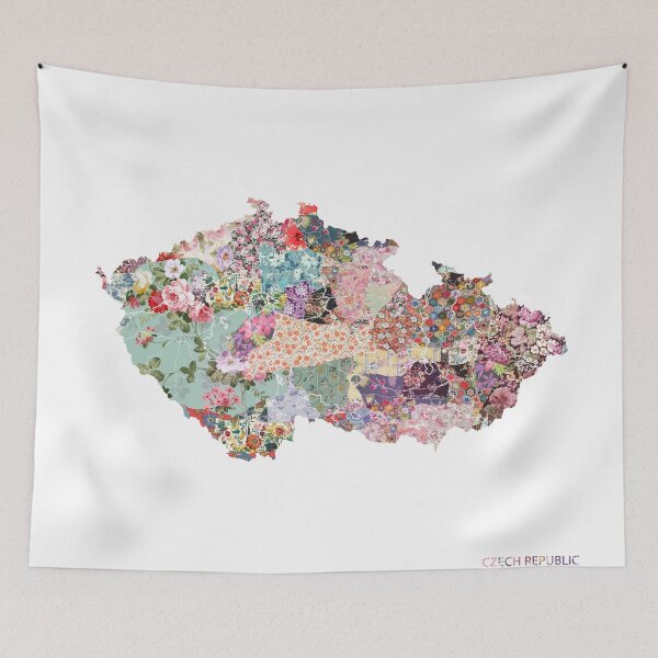 Item preview, Czech Republic map designed and sold by FlowersMaps.