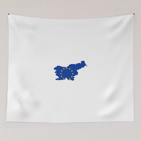 Item preview, European Union Flag Map of Slovenia designed and sold by abbeyz71.