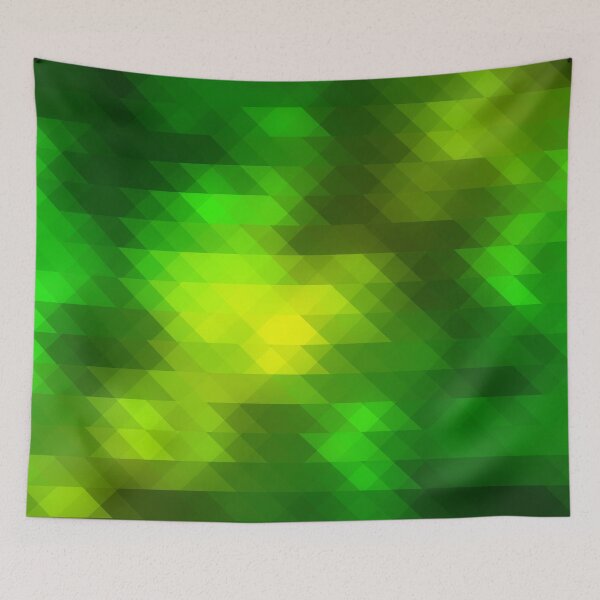 Item preview, bright green triangle abstract retro hipster designed and sold by MVDesign.