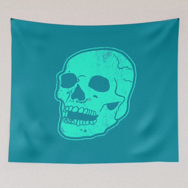 Item preview, blue skull designed and sold by Travis Scotti.