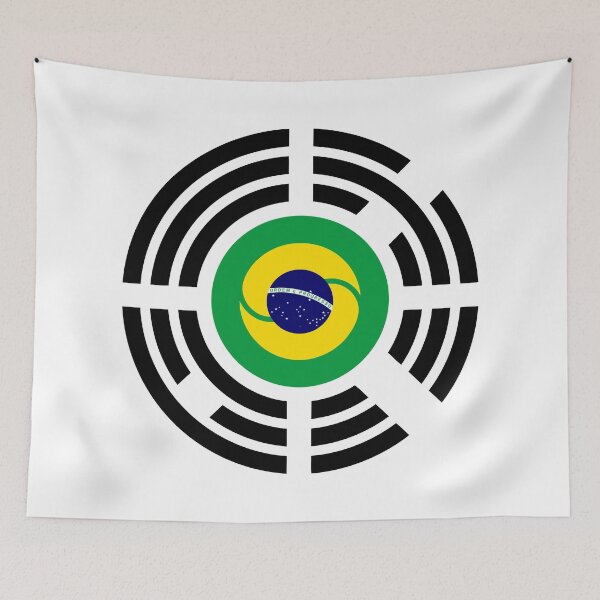 Item preview, Korean Brazillian Multinational Patriot Flag Series designed and sold by Carbon-Fibre Media.