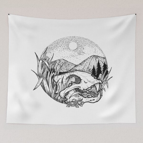 Item preview, Tiger Skull designed and sold by inksketches.