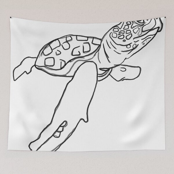Item preview, Sketchy Sea Turtle designed and sold by Caitlin Dahlstrom.