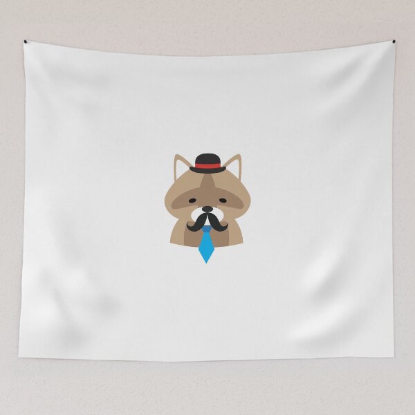 Item preview, Dog with hat and moustache designed and sold by mishamisha.