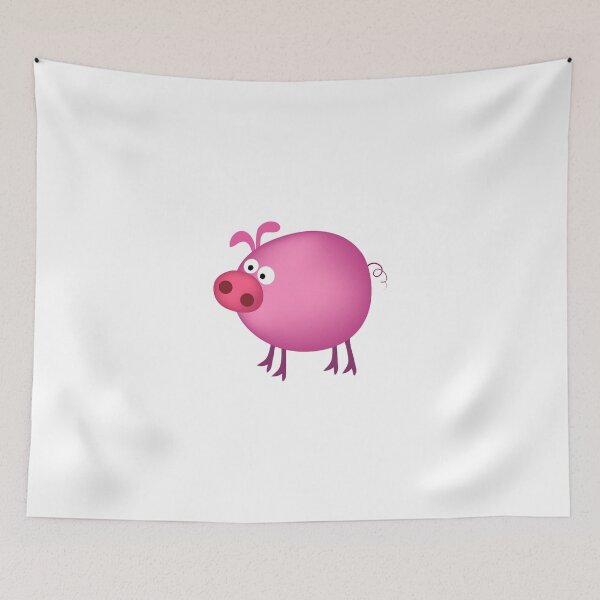 Item preview, Fatty pink pig designed and sold by mishamisha.