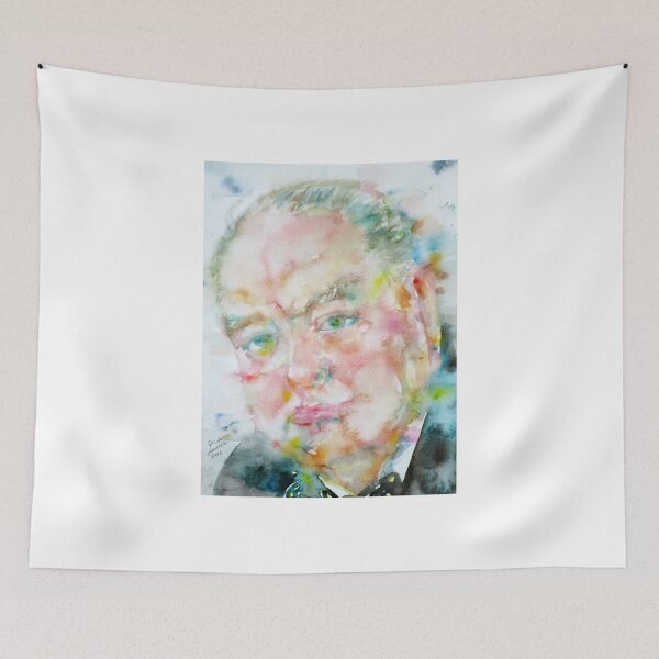 Item preview, WINSTON CHURCHILL - watercolor portrait.4 designed and sold by lautir.