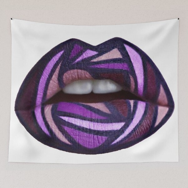 Item preview, Purple Abstract Lip designed and sold by bandsnthings.