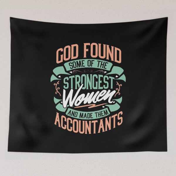 Artikelvorschau, Strong Woman Accountant Profession Gift Idea entworfen und verkauft von haselshirt.