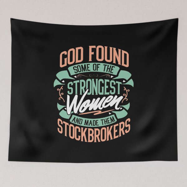 Artikelvorschau, Strong Woman Stockbrokers Profession Gift entworfen und verkauft von haselshirt.