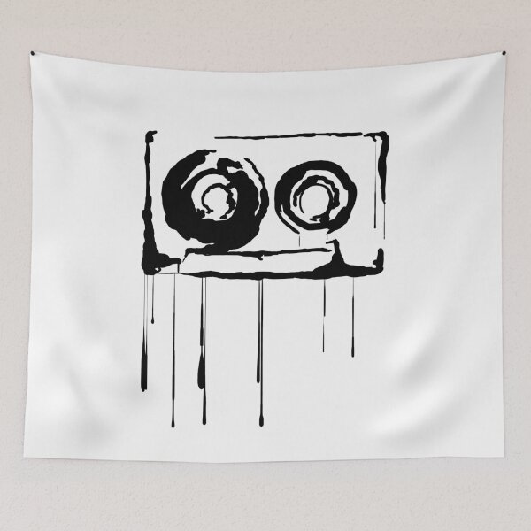 Item preview, Splatter Cassette (black) designed and sold by RobertBell.