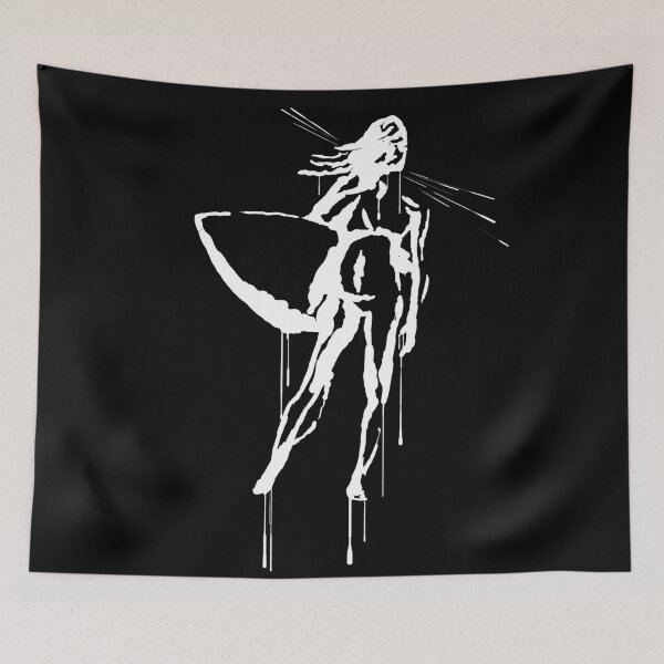Item preview, Splatter Surfer Girl (white) designed and sold by RobertBell.