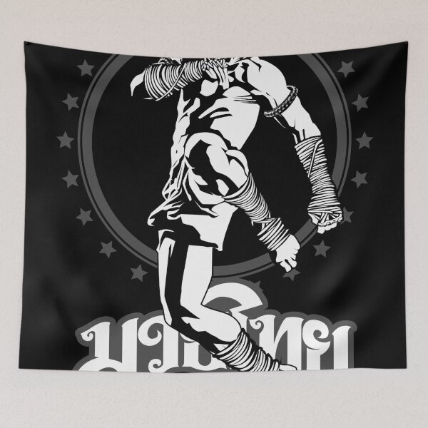 Item preview, muay thai skull thailand martial art sport power kick impact designed and sold by lu2k.