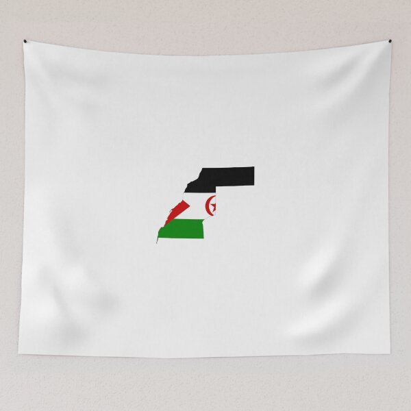 Item preview, Flag Map of Western Sahara designed and sold by abbeyz71.