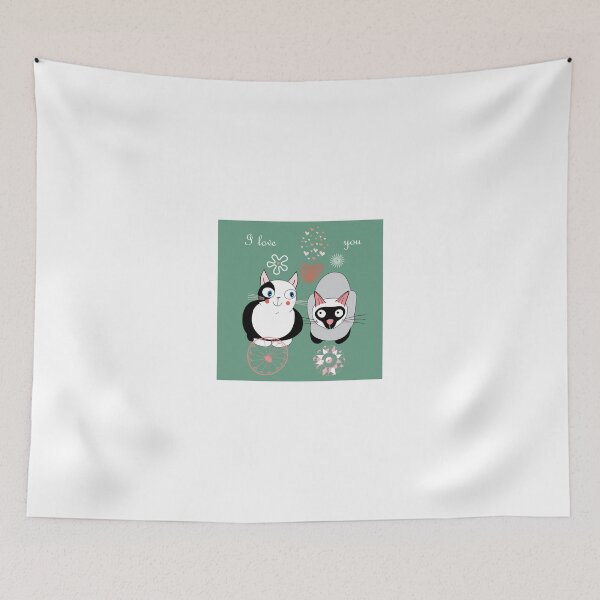 Item preview, Funny cartoon i love you cat design designed and sold by josieburden.