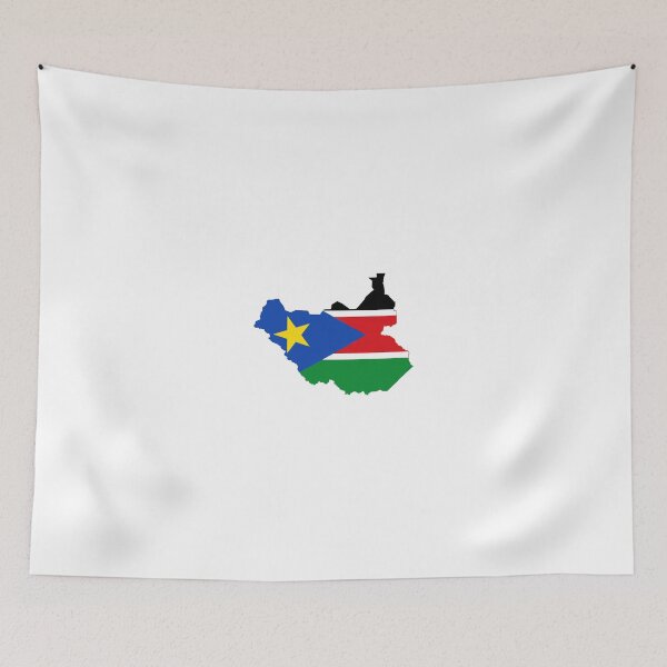Item preview, Flag Map of South Sudan  designed and sold by abbeyz71.