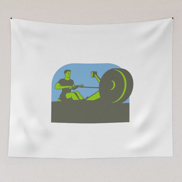 Item preview, Rower Rowing Machine Half Circle Retro designed and sold by patrimonio.