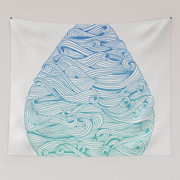 Item preview, Water Drop – Blue Ombré designed and sold by Cat Coquillette.