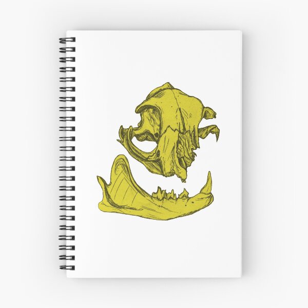 Item preview, Cat Skull 5 (lemony yellow) designed and sold by LuxeHurricane.