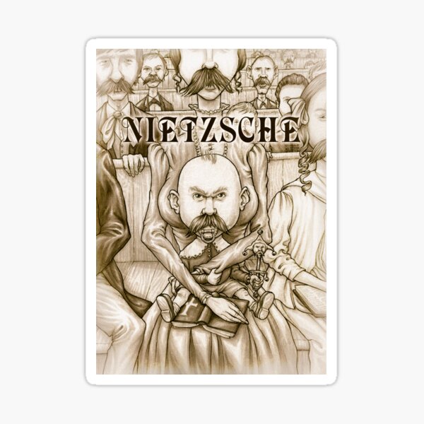 Young Nietzsche Sticker
