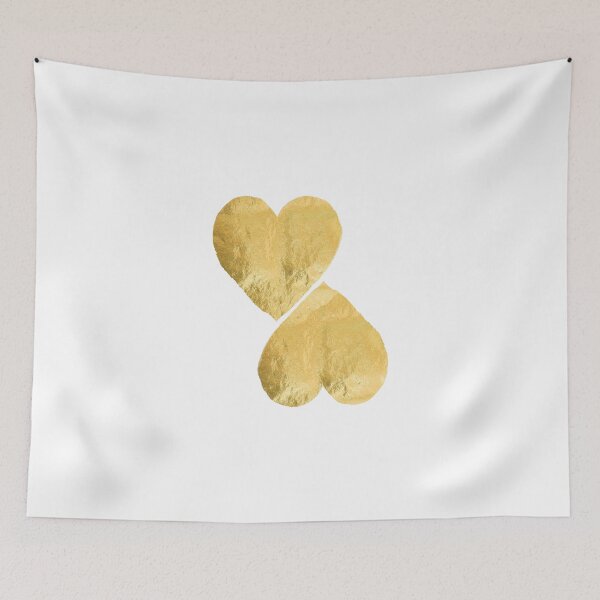 Item preview, two hearts - gold designed and sold by beverlylefevre.