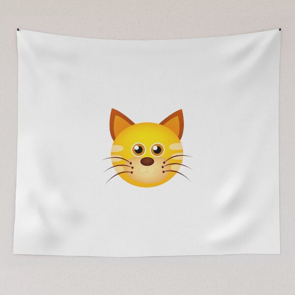 Item preview, Cat face cartoon designed and sold by mishamisha.