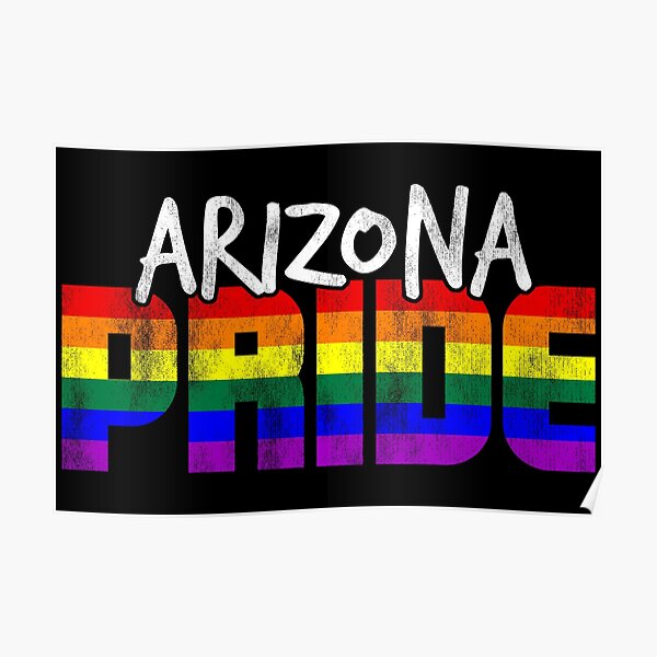 "Arizona Pride LGBT Flag" Poster by valador Redbubble