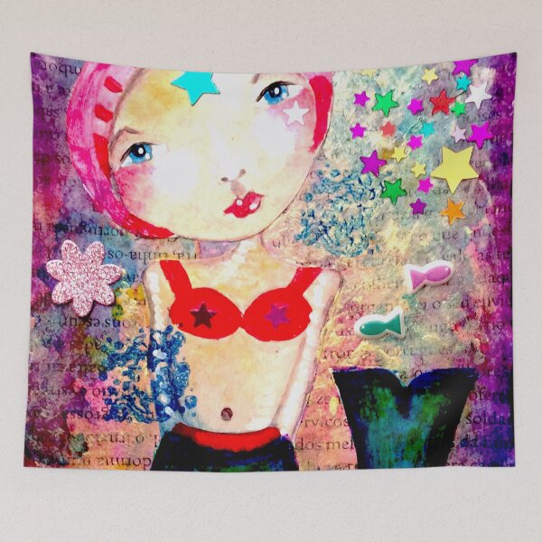 Item preview, petite mermaid designed and sold by Saraiaguiar.
