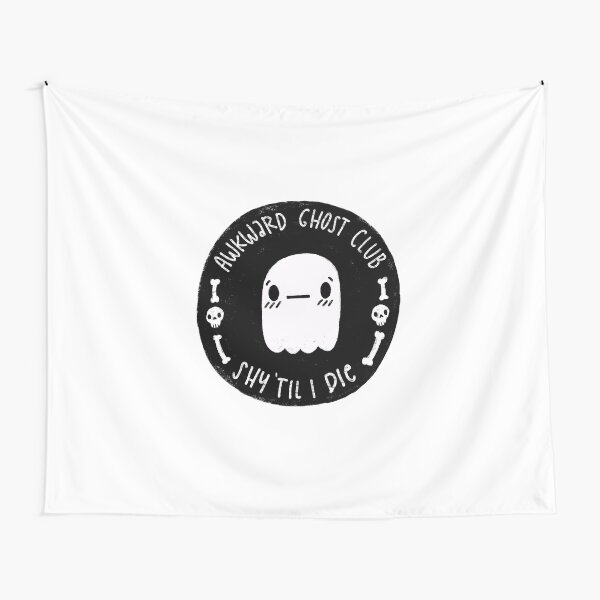 Awkward Ghost Club Black Tapestry
