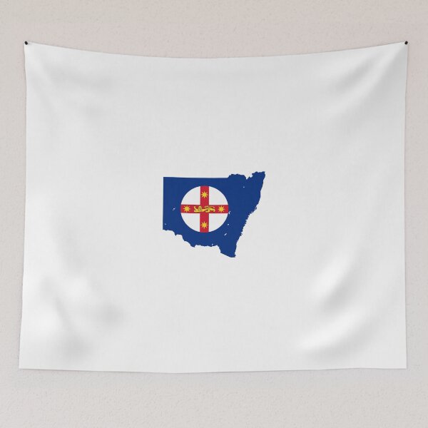 Artikelvorschau, Flaggenkarte von New South Wales entworfen und verkauft von abbeyz71.