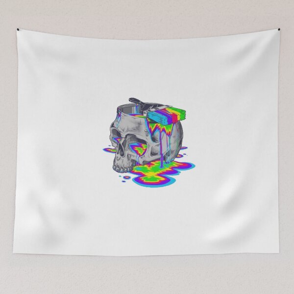 Item preview, Rainbow Painted Skull designed and sold by Ravanna Lotus.