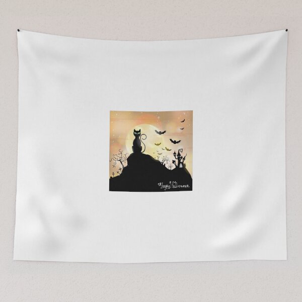 Item preview, Silhouette halloween wallpaper designed and sold by josieburden.