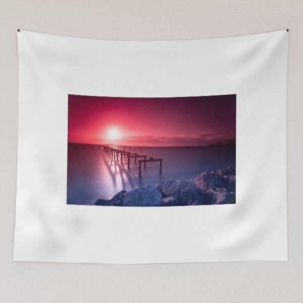 Item preview, Sunset at Kwinana Beach Jetty,  Rockingham W.A. designed and sold by Sandra Chung.