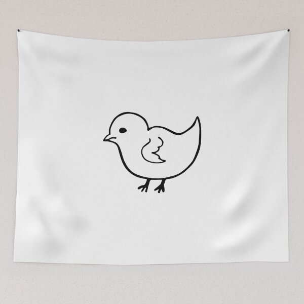 Item preview, Chick line art designed and sold by mishamisha.