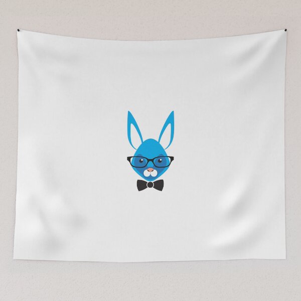 Item preview, Rabbit with glasses designed and sold by mishamisha.