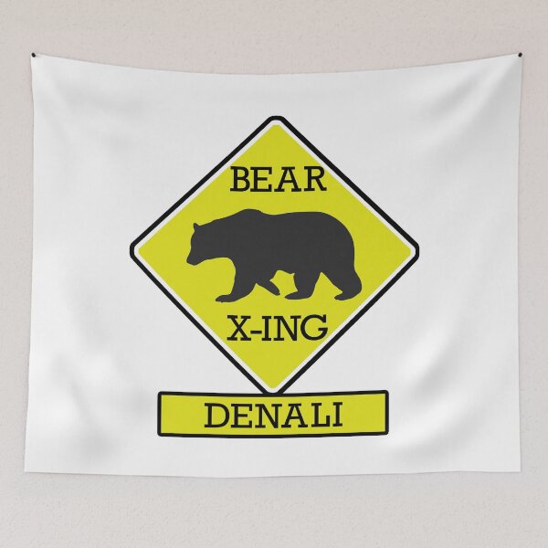 Item preview, DENALI NATIONAL PARK ALASKA BEAR CROSSING X-ING designed and sold by DESTINATIONS DECAL.