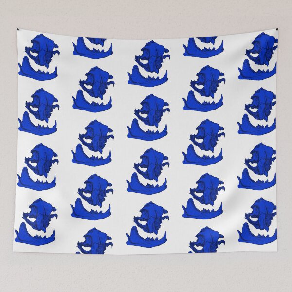 Item preview, Cat Skull 9 (royal blue) designed and sold by LuxeHurricane.