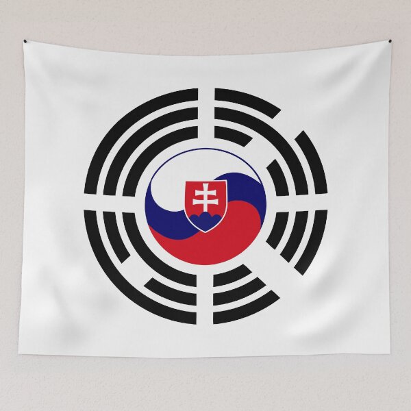 Item preview, Korean Slovakian Multinational Patriot Flag Series designed and sold by Carbon-Fibre Media.
