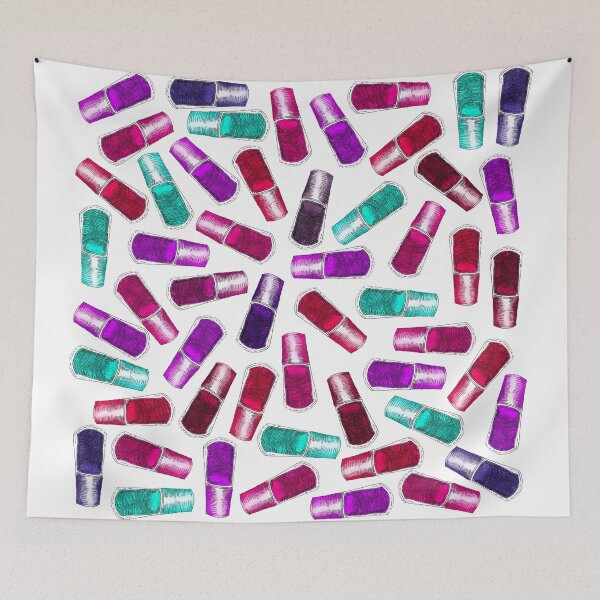 Item preview, Girly Nail Polish Pretty Painted Watercolor designed and sold by Blkstrawberry.