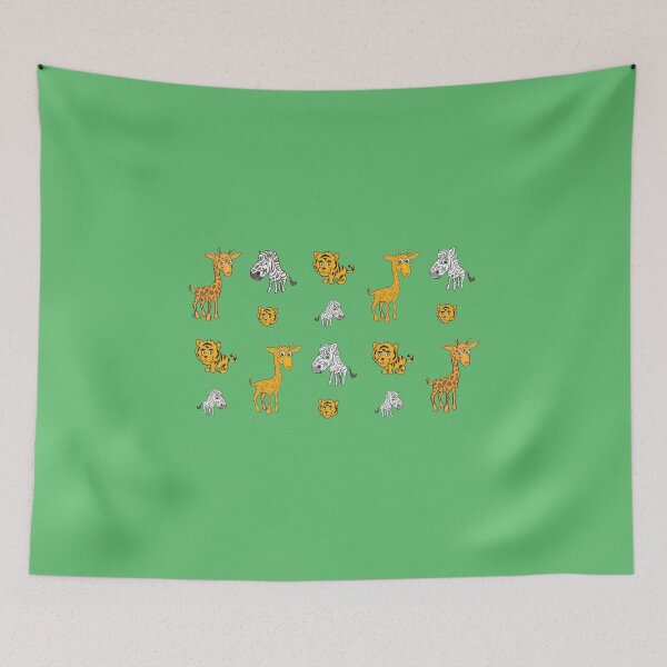 Item preview, Cute Jungle Animals Pattern  designed and sold by SylviaGo.