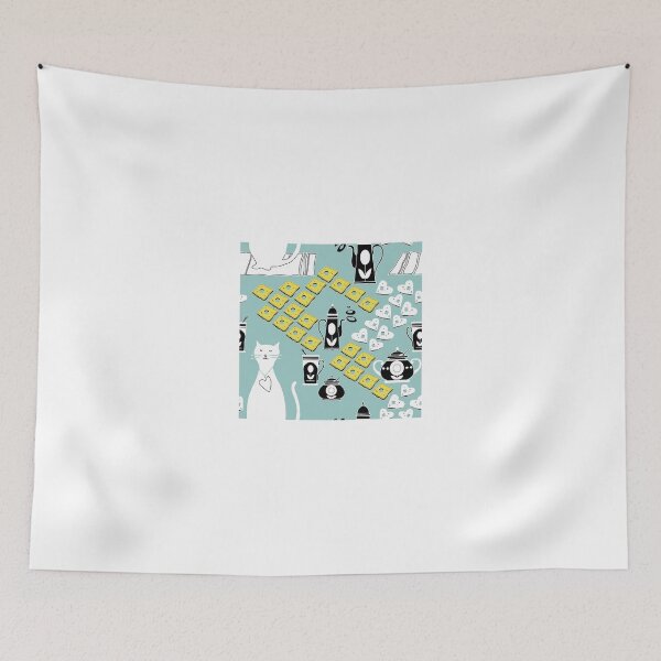 Item preview, Cartoon cat background designed and sold by josieburden.
