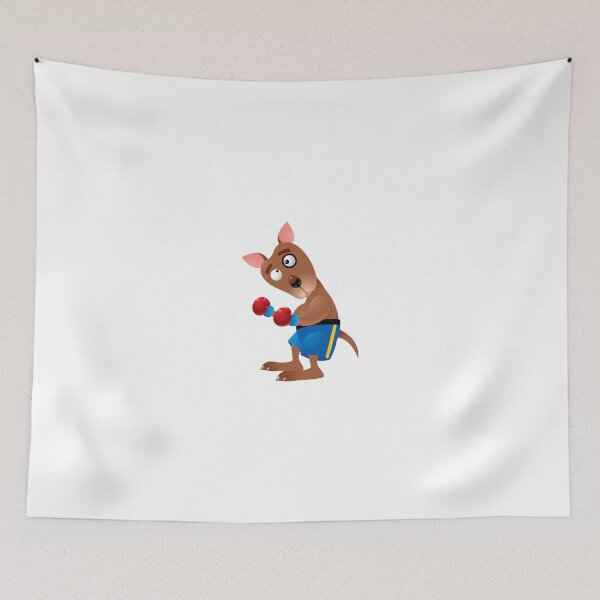 Item preview, Cartoon boxing dog character designed and sold by mishamisha.