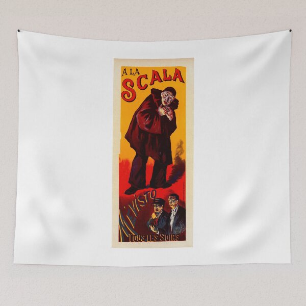 Item preview, Reproduction Vintage poster "A La Scala Mevisto Tous Les Soirs" designed and sold by BillyBernie.