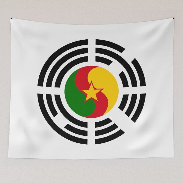 Item preview, Korean Cameroonian Multinational Patriot Flag Series designed and sold by Carbon-Fibre Media.