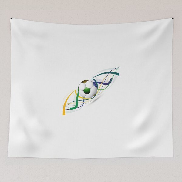 Item preview, Soccer ball wave art designed and sold by lovingangela.